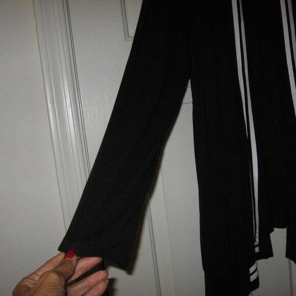 INC Internation Concepts Open Front Cardigan Black & White Sz XL - Picture 8 of 10